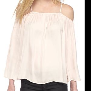 Vince Camuto Cold Shoulder Top White